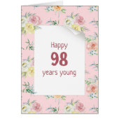 Aquarelle Rose 98e anniversaire (Devant)