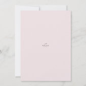 Aquarelle rose Abstrait Invitation de 30e annivers (Dos)
