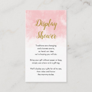 Aquarelle rose   Afficher la carte Baby shower