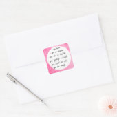 Aquarelle rose Affirmations positives autocollants (Enveloppe)