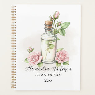 Aquarelle Rose Aromathérapie Florale Huiles essent