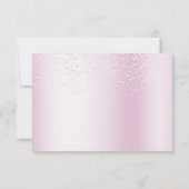 Aquarelle rose bébé Carte de remerciements ours (Dos)