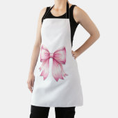 Aquarelle rose Bow Imprimer tablier (Insitu)