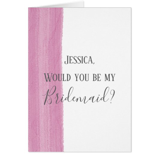 Aquarelle rose brosse (Devant)