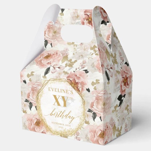 Aquarelle rose clair rayonnant Ballotins d'anniver