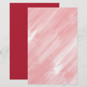 Aquarelle rose corail Aquarelle Papier papier enve (Devant / Derrière)