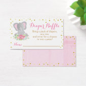 Aquarelle rose Eléphant Baby shower Déchets Raffin (Bureau)