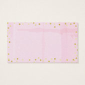 Aquarelle rose Eléphant Baby shower Déchets Raffin (Dos)