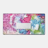 Aquarelle rose Et Bleu Design Artistique (Clavier et souris)