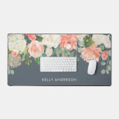 Aquarelle rose et gris avec votre nom (Clavier et souris)