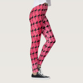 Aquarelle rose et Leggings Flamant rose noir (Droite)