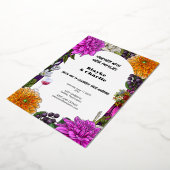 Aquarelle rose et orange Faire-part de mariage Flo (Rotation)