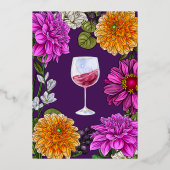 Aquarelle rose et orange Faire-part de mariage Flo (Verso)