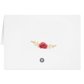 Aquarelle Rose et Parties scintillant Merci Notes (Dos Horizontal)