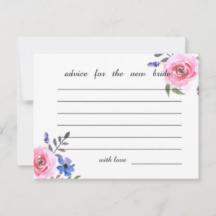Aquarelle rose Fête des mariées florale Conseil