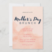 Aquarelle rose Fête des Mères Brunch Invitation (Devant)