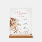 Aquarelle rose Fleur sauvage Floral Mimosa (Recto)