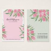 Aquarelle rose fleurissant collier floral (Devant & derrière)