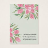 Aquarelle rose fleurissant collier floral (Dos)