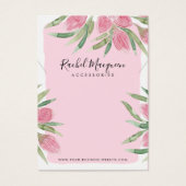 Aquarelle rose fleurissant collier floral (Devant)