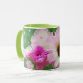 Aquarelle rose Fleurs Art Mug Cup (Devant gauche)