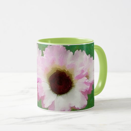 Aquarelle rose Fleurs Art Mug Cup (Devant droit)