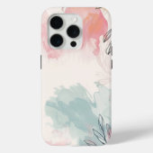 Aquarelle rose Fleurs coque iphone (Verso)