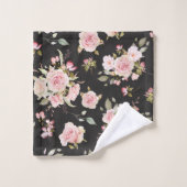 Aquarelle Rose Fleurs Motif Floral (Gant de toilette)