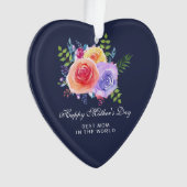 Aquarelle Rose Floral Bouquet Fête des Mères (devant)