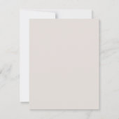 Aquarelle rose Floral Carte Flat personnalisée (Dos)