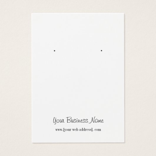 Aquarelle rose Floral Custom Earrage Carte d'affic (Devant)