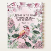 Aquarelle rose Floral Écriture chrétienne pour ell (Dos)