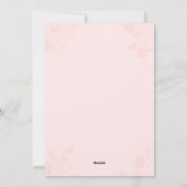 Aquarelle rose Floral Fête des Mères Carte photo (Dos)