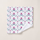 Aquarelle rose florale Tulip (Gant de toilette)