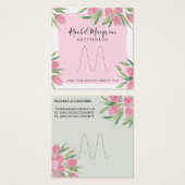 Aquarelle rose florissante à l'anneau (Devant & derrière)