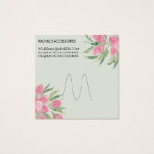 Aquarelle rose florissante à l'anneau (Dos)