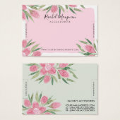 Aquarelle rose florissante Afficher bracelet flora (Devant & derrière)