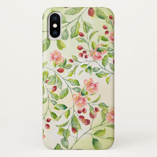 Aquarelle Rose Garden Vines iPhone / coque ipad (Dos)