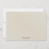 Aquarelle Rose Gold Baby Photo Faire-part (Dos)