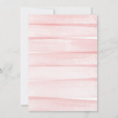 Aquarelle rose Gradient Oh Baby shower Invitation (Dos)