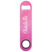 Aquarelle rose Gradient Ombre Nom personnalisé (Dos)