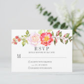 Aquarelle rose Knockout Rose verdure RSVP (Debout devant)