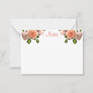 Aquarelle Rose main Script Modèle Floral