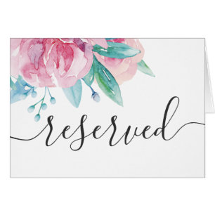 Aquarelle rose mariage floral