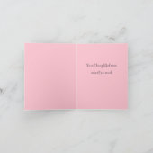 Aquarelle rose Merci (Intérieur)