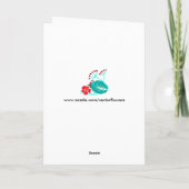 Aquarelle rose Merci Floral (Dos)