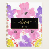 Aquarelle rose moderne chic Floral 2025 (Devant)