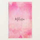 Aquarelle rose moderne fille | Ajouter un nom (Devant)