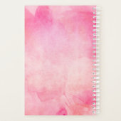 Aquarelle rose moderne fille | Ajouter un nom (Dos)