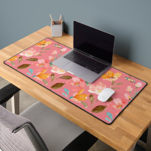 Aquarelle rose monogramme